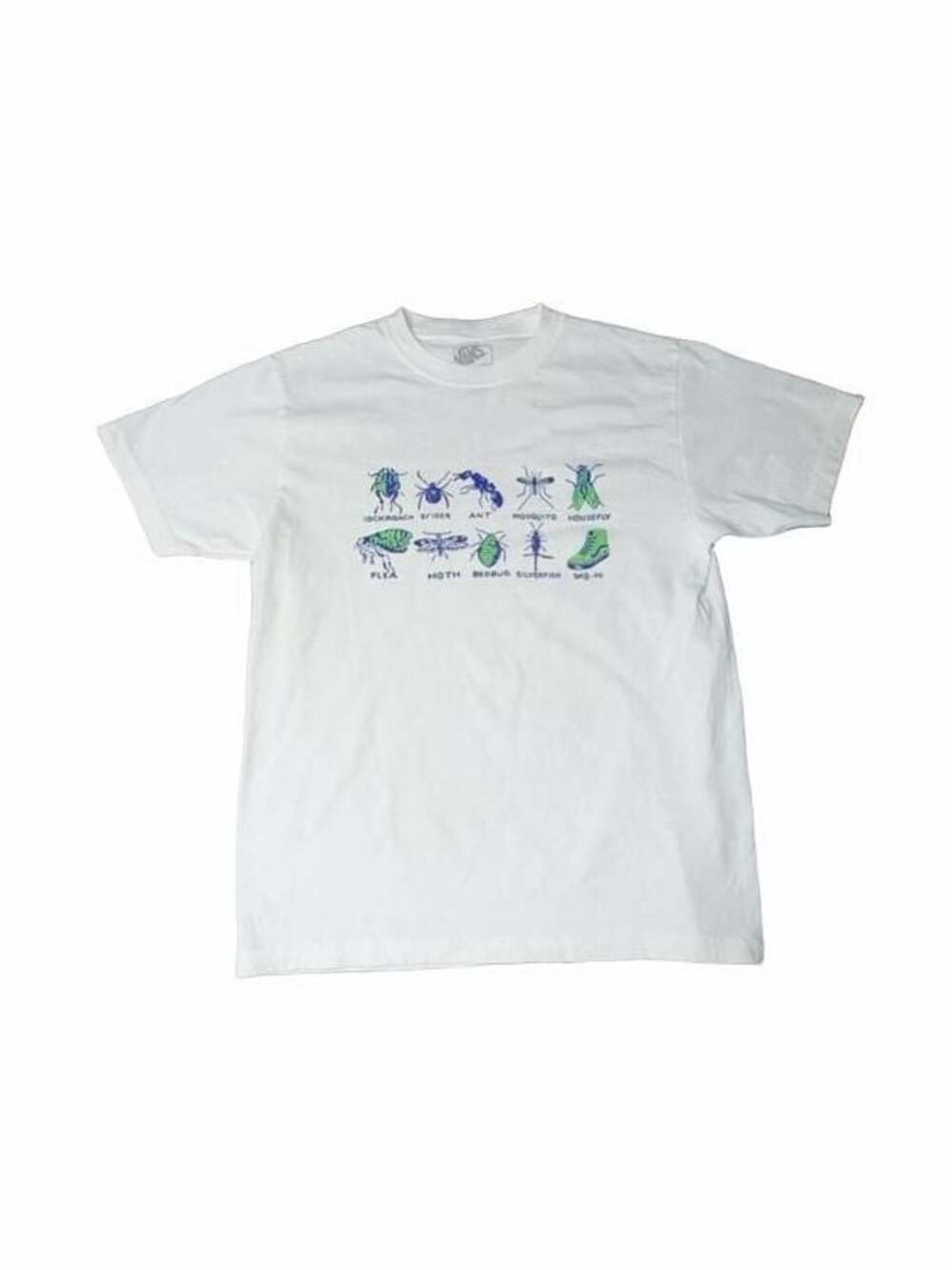 Vans Bug Encyclopedia Graphic T-Shirt Size Small White